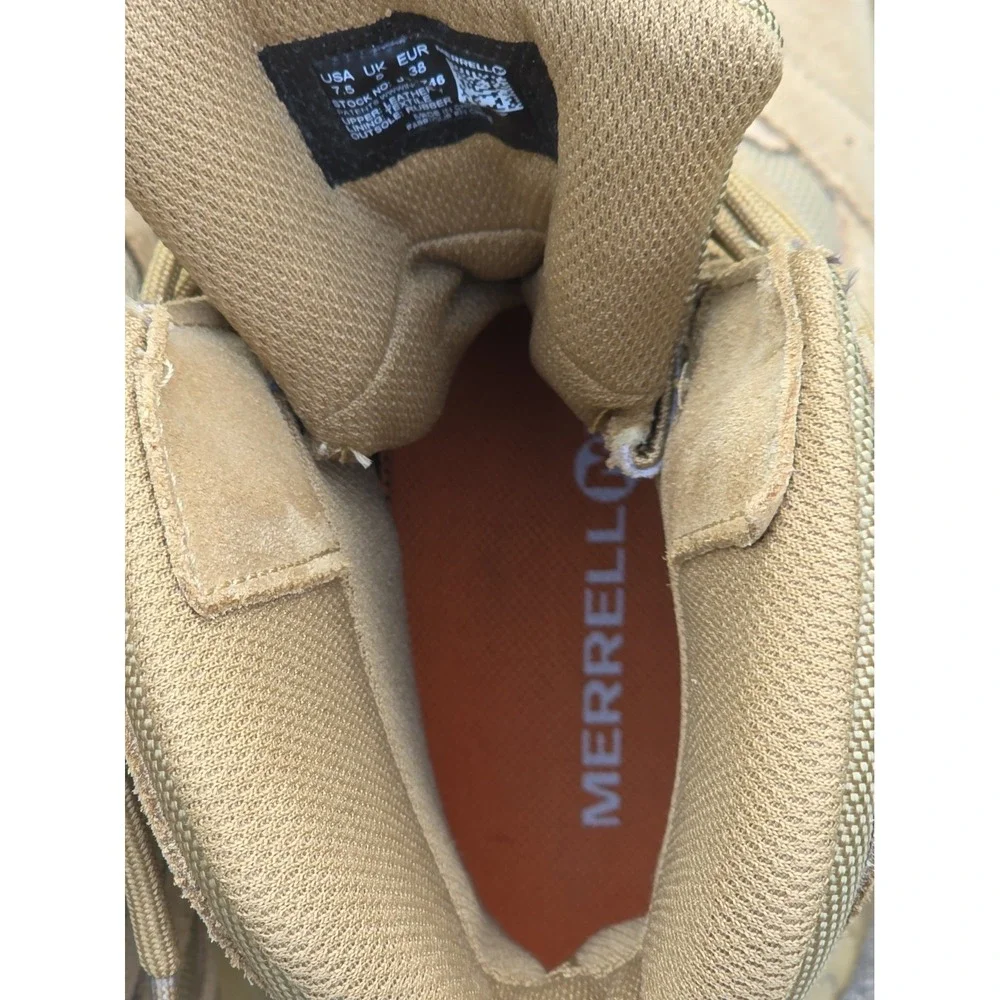 Merrell Tactical Combat Boots Men's 7.5 J17746 Desert Tan